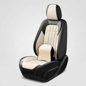 Housse de siège de voiture en cuir haut de gamme, taille personnalisée, imperméable, résistante aux taches, durable, pour 7 places - Product Image 5