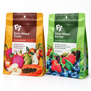 Bolsas de Empaque para Alimentos Liofilizados para Mascotas con Logotipo Personalizado, 50g 100g 200g 500g 1kg, Bolsas Metalizadas con Sellado de Ocho Lados para Perros y Gatos, para Frutas - Product Image 4