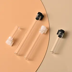 1ml 2ml 3ml Glass Sample Mini Test Essential Oil Perfume Bottles Vials With Plastic Sticks