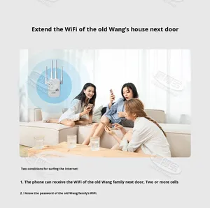 Bộ khuếch đại tín hiệu <span class=keywords><strong>wifi</strong></span> mạng không dây Sáu ăng ten Bộ khuếch đại <span class=keywords><strong>Wifi</strong></span> 300M-1200m để sử dụng tại nhà với chức năng tường lửa - Product Image 3