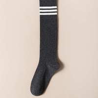 Chaussettes mi-mollet chaudes pour femme, style JK japonais, couleur unie, double aiguille, pour l'automne et l'hiver, vente en gros