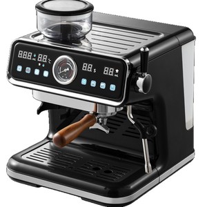 Cafetera Italiana Comercial Semiautomática con Pantalla LCD, Control de Temperatura, Carcasa de ABS, Espumador de Leche, Función de Cold Brew Eléctrica - Product Image 1