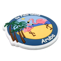 Cadeaux promotionnels Taille personnalisée et logo Forme de vie marine faisant la machine Mignon en caoutchouc souple PVC 3D Aimants de réfrigérateur pour souvenirs