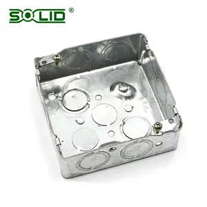 35 mm deep electrical outlet metal box Square switch box galvanized steel box
