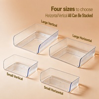 Boîte de rangement empilable multi-usages en plastique transparent pour articles divers - Organisateur multifonctionnel pour la maison et le bureau