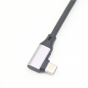 Câble personnalisé Gen2 USB 3.1 à angle de 90 degrés, extension mâle-<span class=keywords><strong>femelle</strong></span> Type-C, 20 Gbps, charge rapide, câble PVC pour microphone/haut-parleur/moniteur - Product Image 2