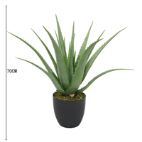 Neuheiten Künstlicher Aloe Vera Baum im Plastiktopf Umweltfreundlich Orange/Grün 40-70cm Langlebige Moderne Innendekoration