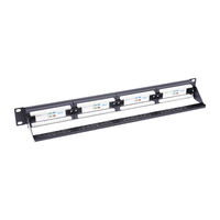Harga pabrik 19 "1U CAT6A/CAT6/CAT5E UTP 24 port PANEL PATCH