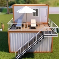 Casa Conteneur Pliant Capsule Spatiale Cuisine Modulaire Préfabriquée Pack Plat Hôtel Utilisation Maison Moderne