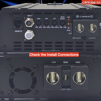 Amplificateur de subwoofer de voiture 5K RMS 1CH classe D, monobloc RMS 5000W classe D, max 1 ohm, basses puissantes, amplificateur de voiture SPL