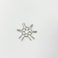 Ressort en alliage d'acier inoxydable personnalisé Ressorts de contact électrique Ressorts annulaires à pince plaqués zinc Bouton de broche