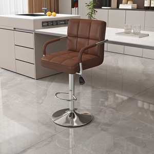 <span class=keywords><strong>Chaise</strong></span> <span class=keywords><strong>de</strong></span> <span class=keywords><strong>bar</strong></span> pivotante en métal <span class=keywords><strong>de</strong></span> style simple et luxueux pour restaurants, bars, chambre et salle à manger. - Product Image 4