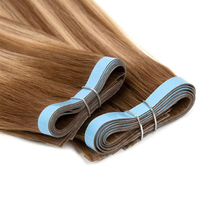 Extensions de cheveux invisibles à la kératine, qualité supérieure, cheveux vierges russes, double trame, résistantes à la perte