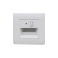 Lampu LED Pintar Modern untuk Rumah dengan Sensor Gerak PIR & Cahaya Konstan, 1W, Tegangan Lebar AC100-265V untuk Rumah, Hotel, dan Koridor