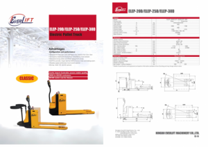 HELI EVERLIFT Stand-on Elektrostapler 2 Tonnen Elektro-Palettenstapler |   Heli-Typ Aufsitz-Gabelstapler für Lagerhäuser - Product Image 4