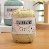 Hot Sale 100% Pure Cotton Yarn Dyed Spun Yarn for Hand Knitting Baby Sweaters and Clothes