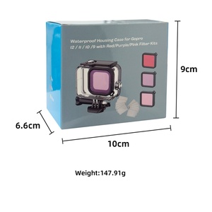 Boîtier étanche anti-buée pour caméra d'action 60M avec <span class=keywords><strong>filtre</strong></span> pour <span class=keywords><strong>GoPro</strong></span> <span class=keywords><strong>Hero</strong></span> 13 12 11 10 9 Black - Product Image 6