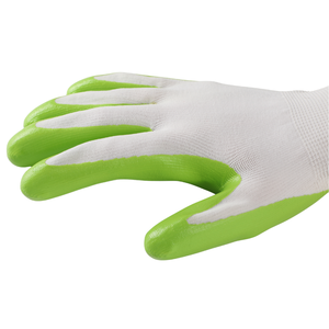 Guantes de Nitrilo Verdes con Recubrimiento, Forro de Punto Blanco, Resistentes al Aceite, para Logística, Manipulación de Piezas y Trabajo - Product Image 4