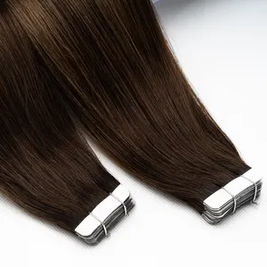 Xinda en stock cinta de pelo Remy ruso en extensiones de cabello 100 cabello humano para mujer