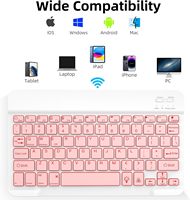 Nuevo Teclado Inalámbrico Ultrafino de 78 Teclas con Retroiluminación RGB, USB Tipo-C, Interruptor de Tijera, Venta Directa, Diseño Ligero y Portátil para Viajes y Negocios