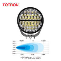 Phare LED étanche IP68 IP69K sans cadre de 170 W et 9 pouces pour tout-terrain, camion 4x4, pick-up
