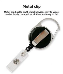 Premium Adjustable Metal Clip with Plastic Matte Finish <b>ID</b> <b>Holder</b> for Secure Card Management - Product Image 4