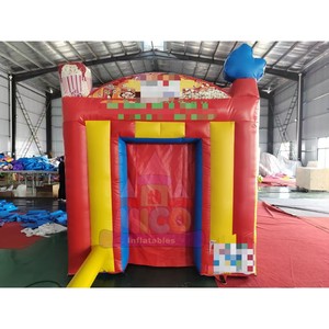 <span class=keywords><strong>Casa</strong></span> Gonfiabile Luminosa a Tema Circo e Carnevale con Decorazioni Popcorn e Palloncini per Feste di Compleanno dei Bambini ed Eventi Festivi - Product Image 1