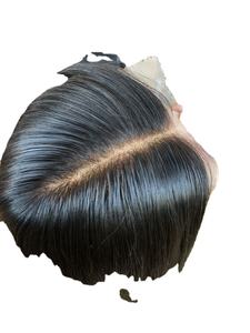 Haute qualité timide MIni perruque Extension de cheveux Toppers 130% densité 20 pouces couleur naturelle partie centrale sans colle pour les femmes - Product Image 6