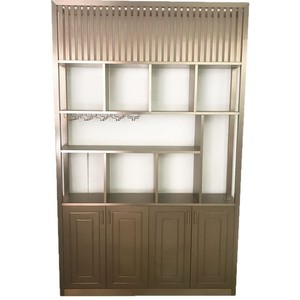 Modern Eco-friendly Lacquer Wine Cabinet Factory Wholesale 304 Stainless Steel Rack for Household Apartment Hotel Use