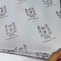 Emballage en papier glassine personnalisé, jetable, recyclable et écologique pour autocollants artisanaux, avec logo imprimé de haute qualité
