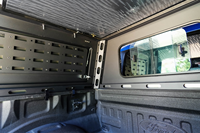 Huntoo High Cap Camper Topper pour camion, coque de toit surélevée coulissante avec grandes fenêtres, camping-car tout-terrain pour pick-up grand format