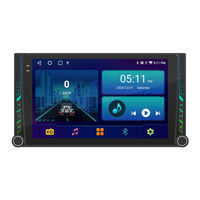 Reproductor de Audio para Auto Universal Doble DIN con Pantalla Táctil HD, GPS, Carplay Inalámbrico y Android Auto, Sistema Estéreo Android para Auto