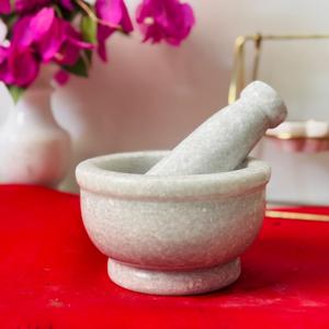 Mortero de mortero de granito Premium decorativo indio hecho a mano (Hamam Dasta), el mejor accesorio de cocina, el mejor proveedor de cocina de la India - Product Image 2