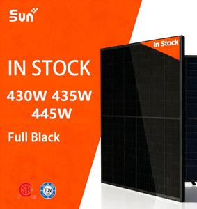 แผงโซลาร์เซลล์โมโนประสิทธิภาพสูง Sunplus 430W 435W 445W สีดำ สำหรับสถานีฐานโทรคมนาคม มีสินค้าในสหรัฐอเมริกา - Product Image 1