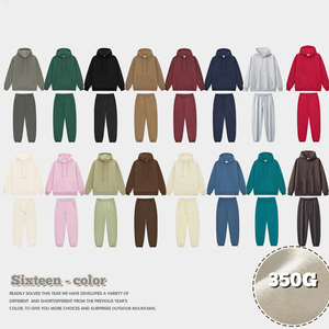 Oem Heavyweight Pullover Hoodie Printed Fleece Long Sleeve Cotton <b>Sweatshirt</b> Drop Shoulder Drawstrings Oversized Men's Hoodies - Product Image 2