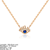 Holesal ubic ircon tone eccollier lue ye endant eccollier 925 terling ilver eccollier vente en gros