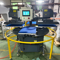 Presse à chaud rotative 16x24 à 2 têtes et 4 stations avec alignement laser pour impression DTF sur maillots et t-shirts 40*60cm