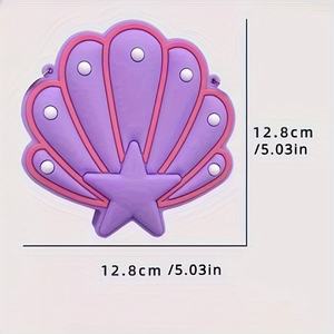 Sac en silicone SILIKOLOVE, motif coquillage mignon de dessin animé, sac à bandoulière, porte-monnaie, sac décoratif tendance pour cadeau d'Halloween ou de Noël - Product Image 5