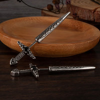 Boucles d'oreilles clous épée de luxe en acier inoxydable 316L de haute qualité, style hip-hop, vente en gros, pour femmes et hommes