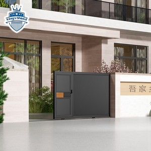 Электрические поворотные раздвижные ворота для сада, алюминиевые раздвижные ворота для угловых ворот с дистанционным управлением - Product Image 4