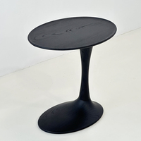Table d'angle ovale minimaliste moderne, design original, mobile, luxe léger, pour petit appartement, mini table d'appoint
