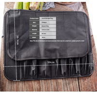 5 pièces sac de rangement pour couteaux kit de Chef Oxford tissu sac de transport pour couteaux de cuisine Portable chinois et occidental sac de rangement pour couteaux de cuisine