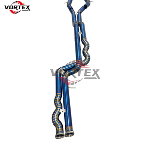 Escape Catback VORTEX Grado 5 Ti Valvetronic para BMW F80 M3/F82 M4 2014-2018, Puntas Azules Quemadas, Sonido de Carreras con Tubo en X - Product Image 3