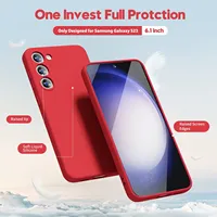 Coque de téléphone officielle en silicone liquide pour Samsung S25 Ultra Plus S24FE A06 A16 A36 A56 couverture arrière antichoc Funda