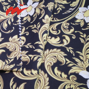 Thiết Kế Sang Trọng Lớn Hoa Vàng Trọng Lượng Nhẹ 4 Cách Căng Spandex 100D <span class=keywords><strong>Polyester</strong></span> Dệt Hoa In Vải Cho Váy Áo Cánh - Product Image 4