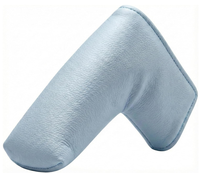 ASL GOLF Housse de tête de club de golf en cuir PU bleu de haute qualité, personnalisée, pour putter mallet et blade
