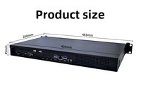 Ordinateur de contrôle industriel monté en rack Core I9 1U, station de travail avec carte graphique dédiée VGA, DDR4 8 Go-64 Go de RAM, 256 Go-2 To de disque dur