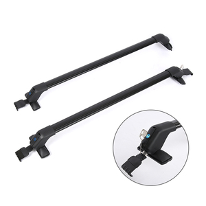 Barres transversales de toit en aluminium pour rails latéraux simples avec interstice réglable et verrous, pour SUV, berlines et fourgonnettes - Product Image 2