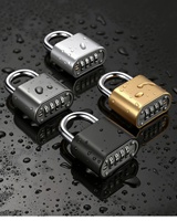 Cadenas à combinaison à 4 chiffres |   Cadenas mécanique sans clé à combinaison en alliage de zinc, antivol et étanche, idéal pour l'extérieur
