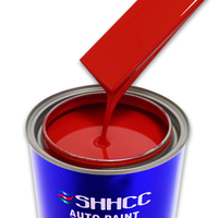 SHHCC Auto 2K rouge écarlate résine acrylique bonbons voiture finition peinture haute Concentration liquide revêtement pulvérisation Application
